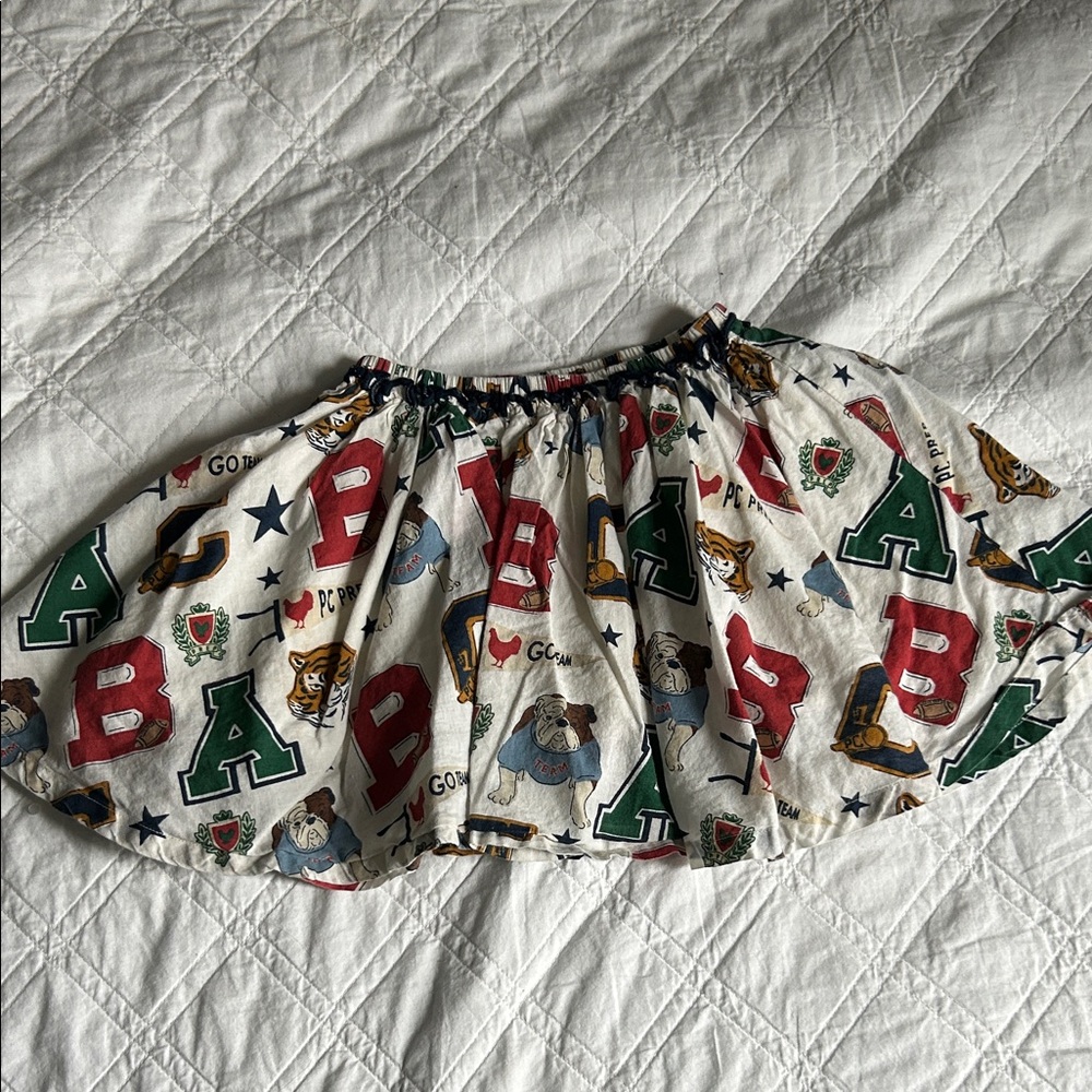 Pink Chicken Multicolor Graphic Skirt